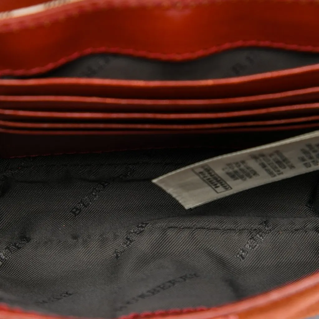 Burberry Mini Haymarket Check Coated Canvas and Suede Berkeley Crossbody Beige Good - Model View