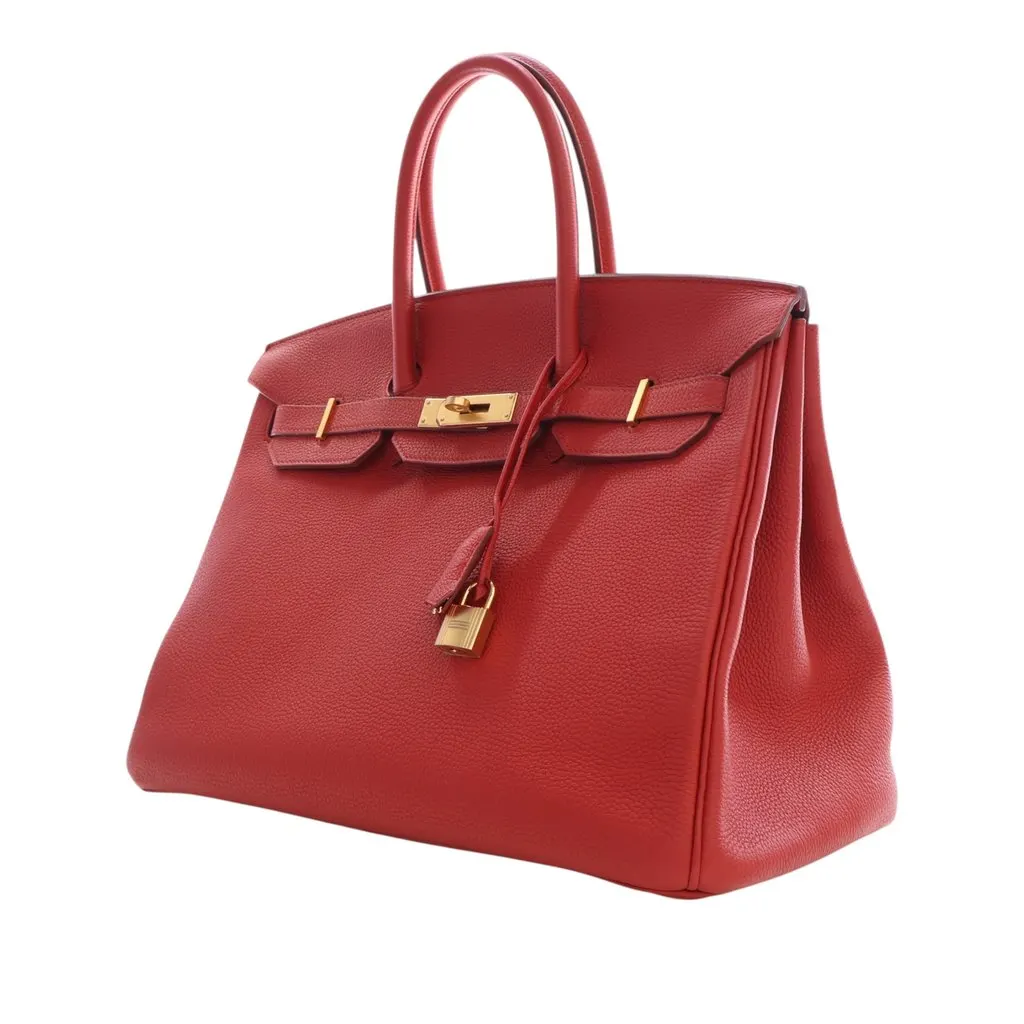 Hermès Togo Birkin Retourne 35 Red Leather Very good - Inside View