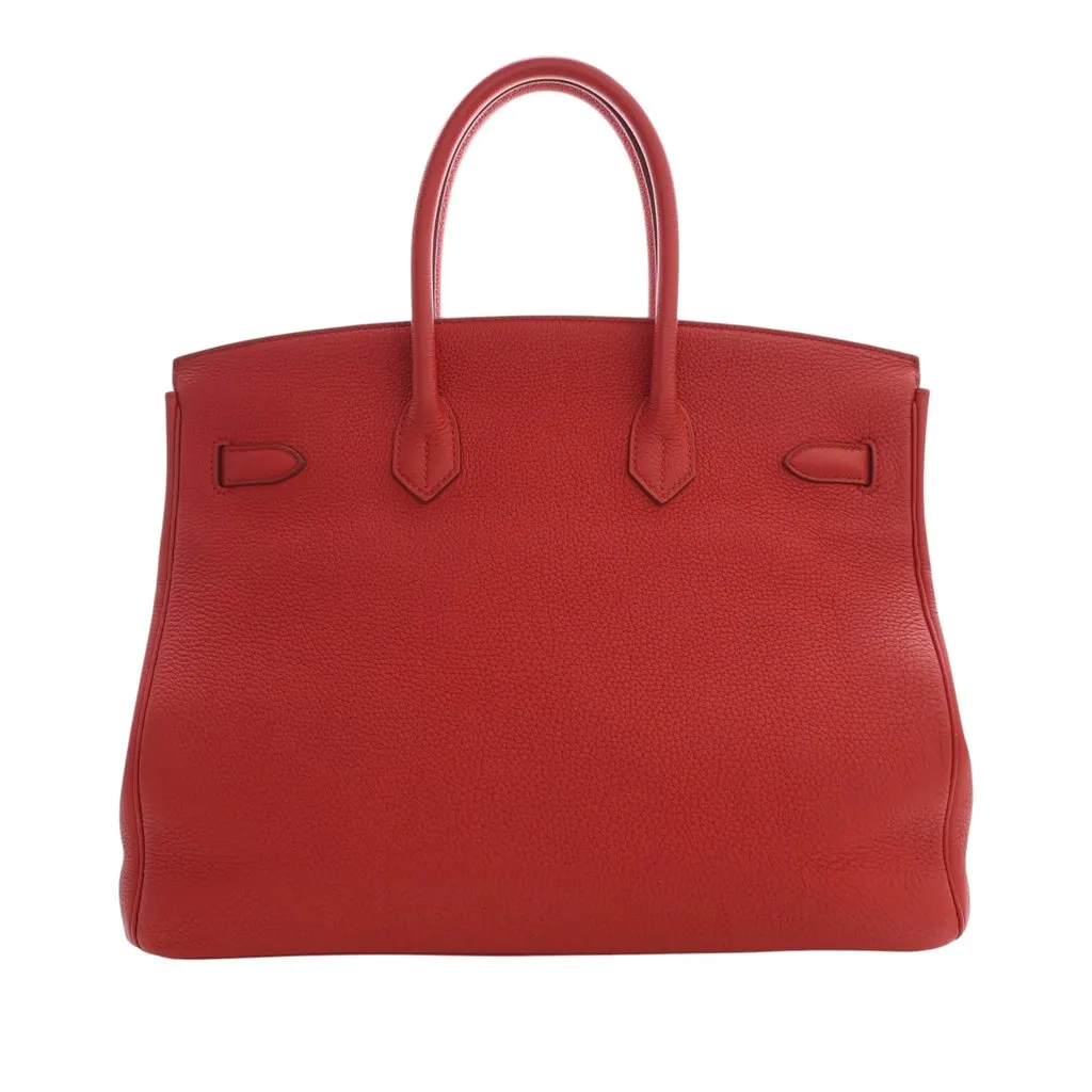 Hermès Togo Birkin Retourne 35 Red Leather Very good - Model View
