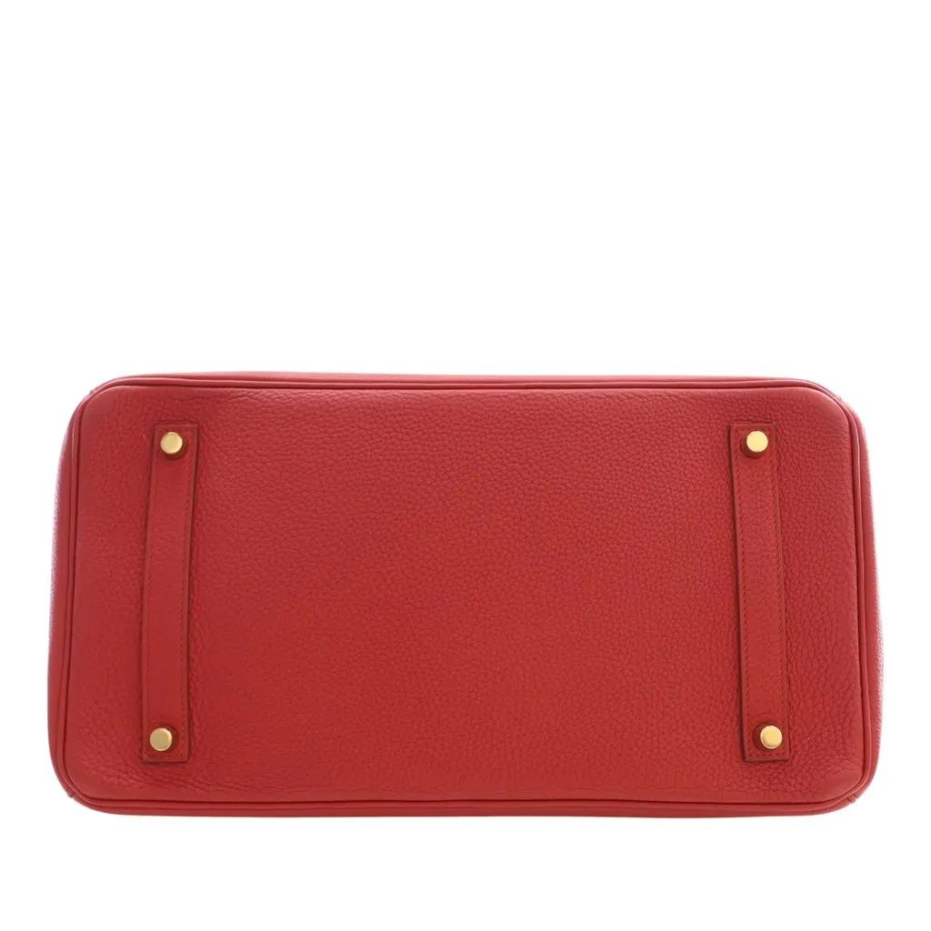 Hermès Togo Birkin Retourne 35 Red Leather Very good - Box View