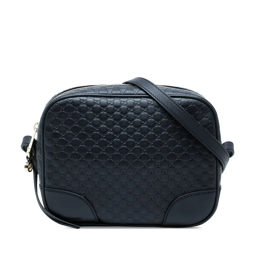 Gucci Microguccissima Bree Crossbody Blue Leather Very good - Front View