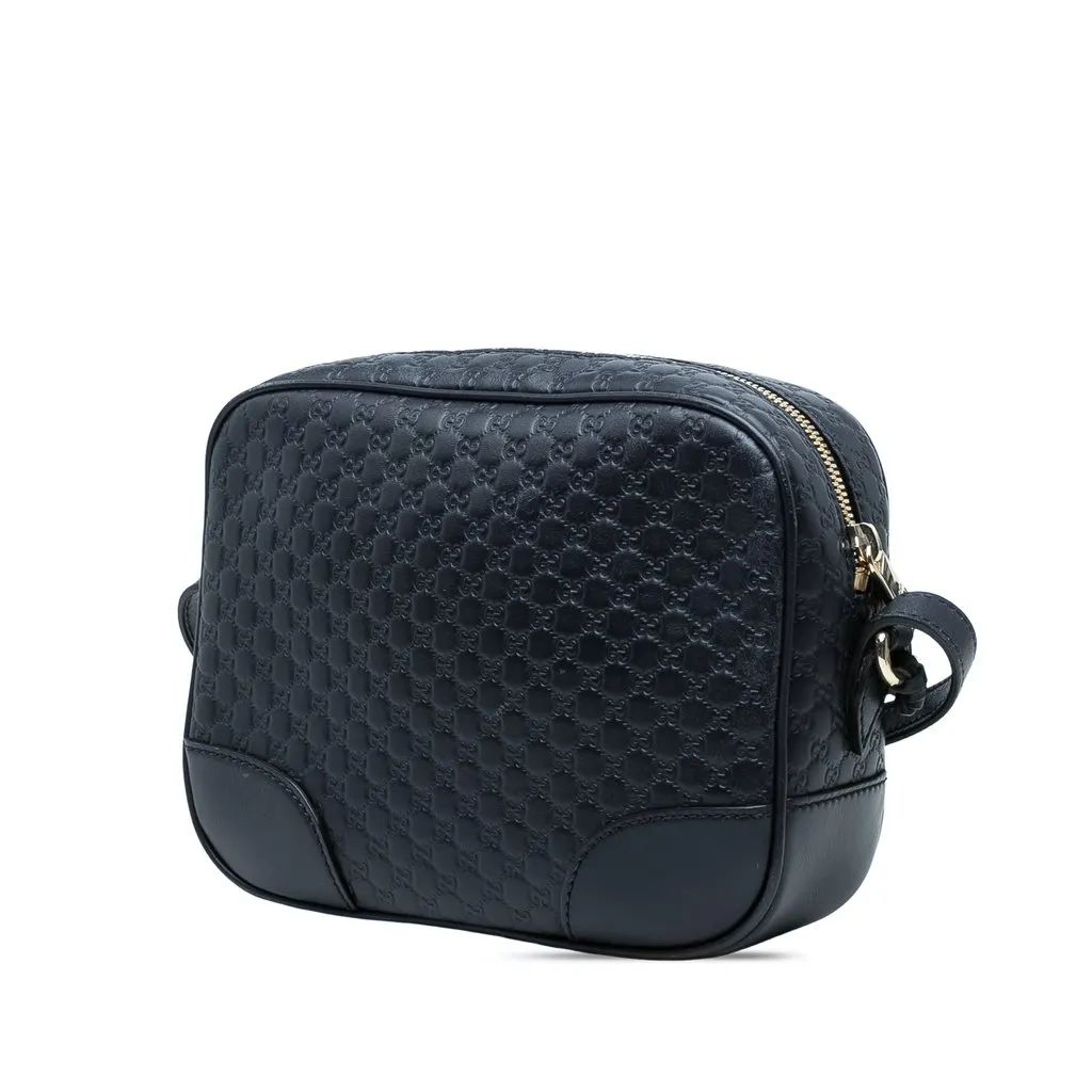 Gucci Microguccissima Bree Crossbody Blue Leather Very good - Back View