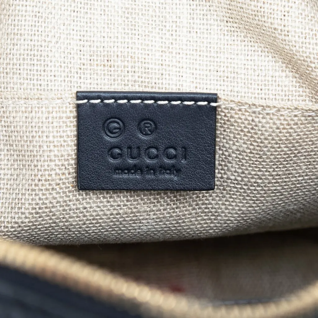 Gucci Microguccissima Bree Crossbody Blue Leather Very good - Box View