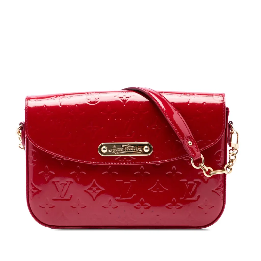 Louis Vuitton Monogram Vernis Rodeo Drive Red Leather Very good - Front View