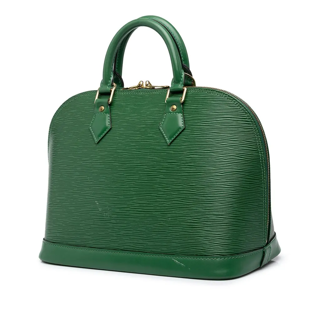 Louis Vuitton Epi Alma PM Green Leather Good - Back View