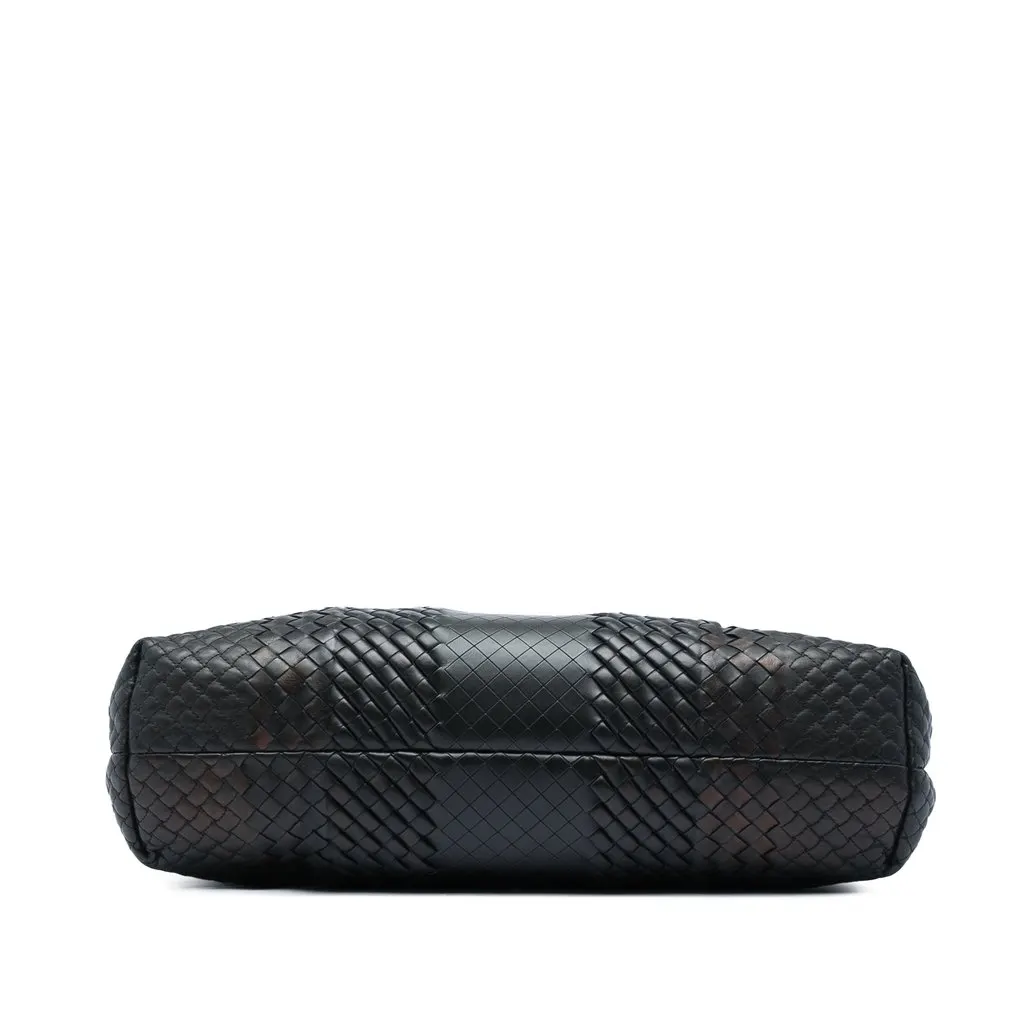 Bottega Veneta Nappa Intreccio Imperatore Business Bag Black Leather Very good - Inside View