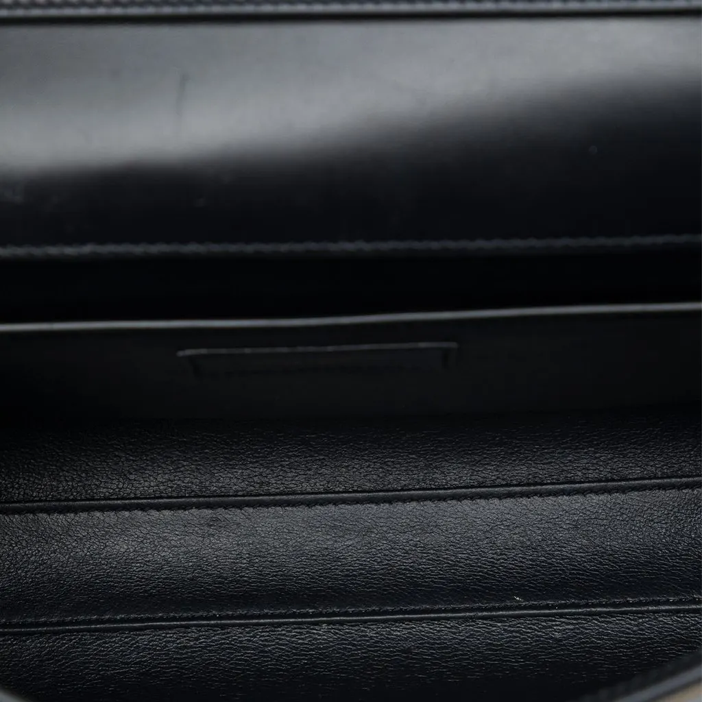 Saint Laurent Small Leather Manhattan Shoulder Bag Black Leather Very good - Model View
