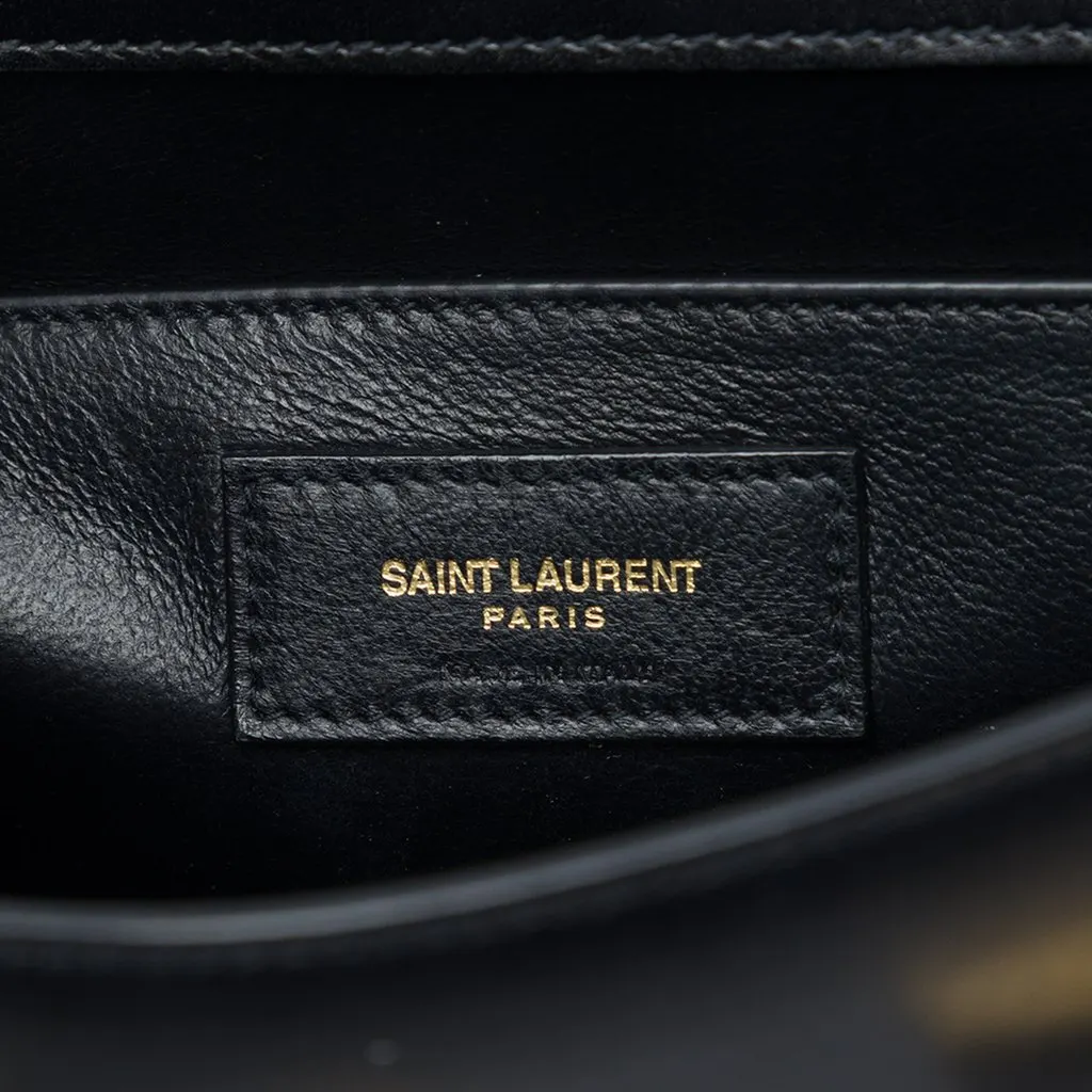 Saint Laurent Small Leather Manhattan Shoulder Bag Black Leather Very good - Box View