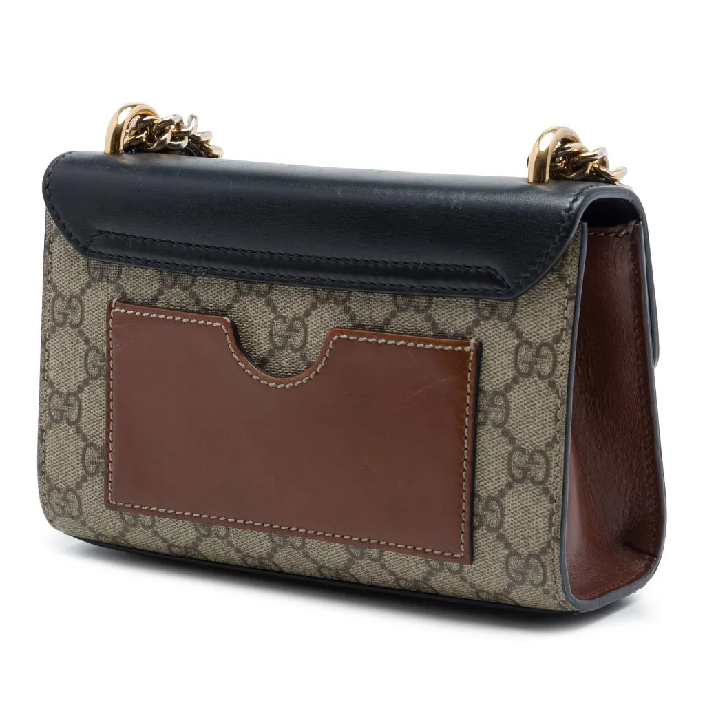 Gucci Small GG Supreme Padlock Crossbody Beige Very good - Back View