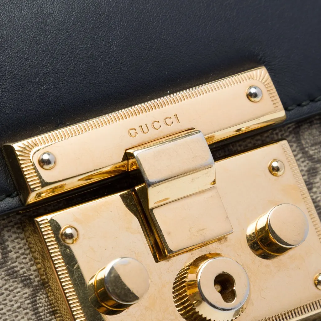 Gucci Small GG Supreme Padlock Crossbody Beige Very good - Box View