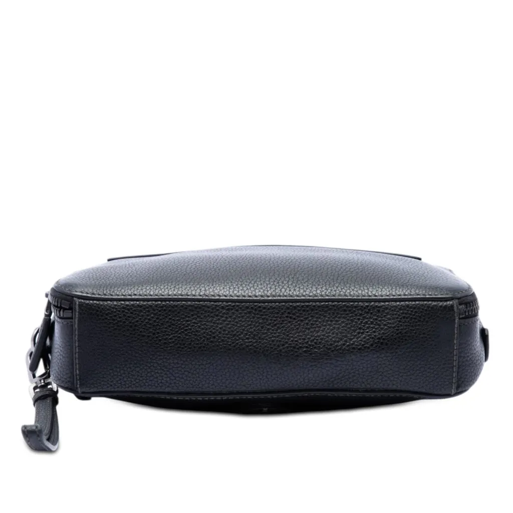 Prada Vitello Daino Clutch Black Leather Very good - Inside View