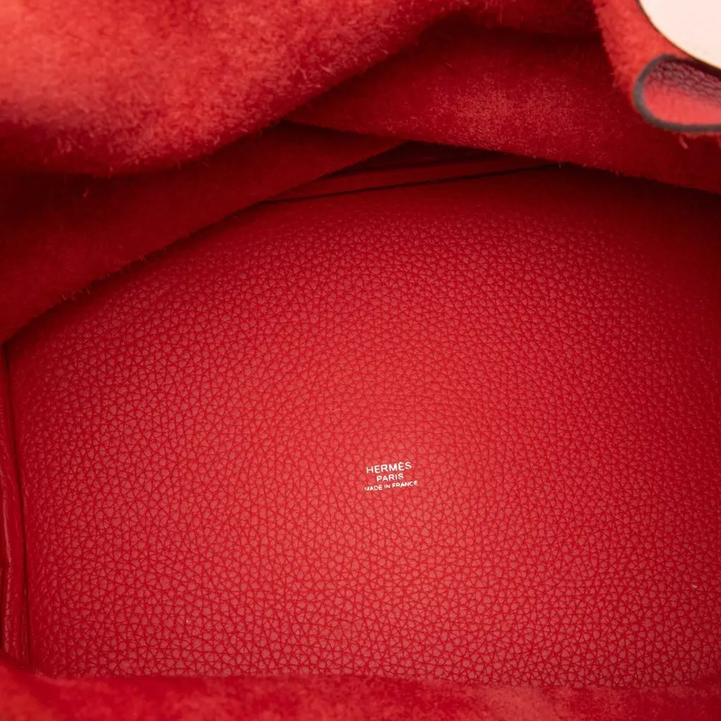 Hermès Bicolor Clemence and Swift Picotin Lock 26 Red Leather Very good - Model View