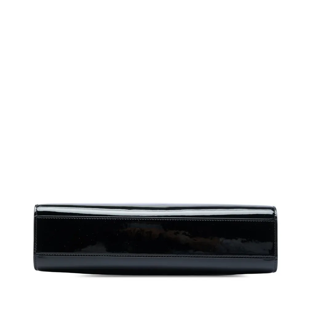 Saint Laurent Medium Patent Manhattan Shoulder Bag Black Leather Very good - Inside View