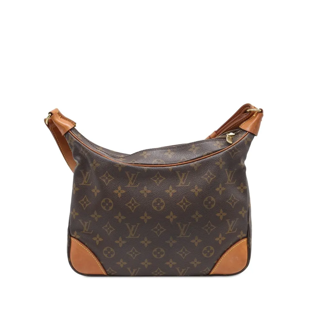 Louis Vuitton Monogram Boulogne 30 Brown Canvas Good - Front View