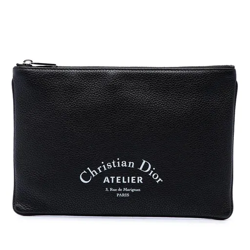 Dior Grained Calfskin Atelier Clutch