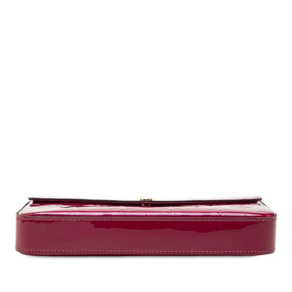 Louis Vuitton Monogram Vernis Pochette Felicie Pink Leather Very good - Inside View
