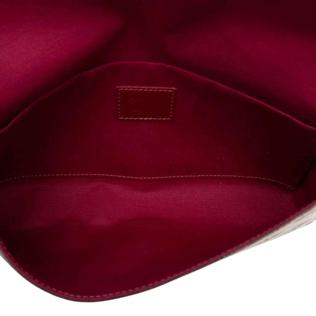 Louis Vuitton Monogram Vernis Pochette Felicie Pink Leather Very good - Model View