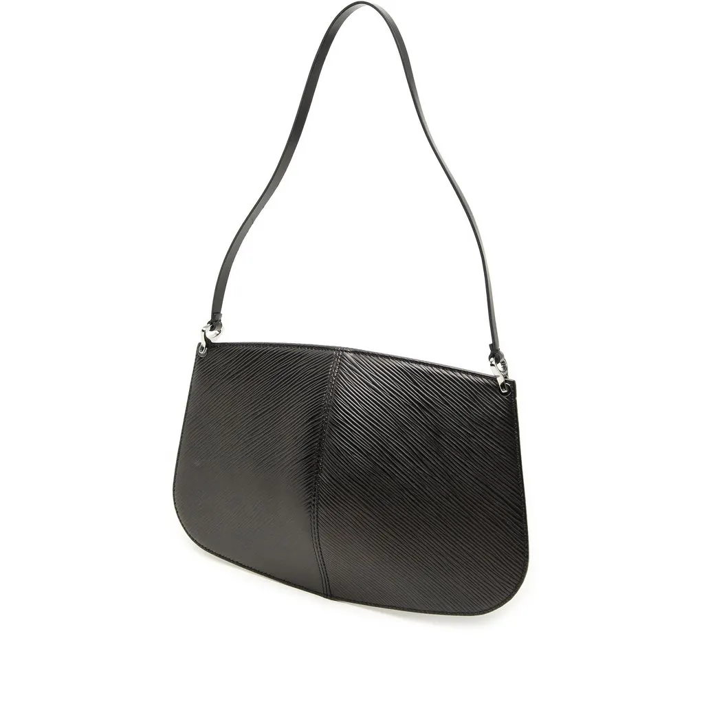 Louis Vuitton Epi Demi Lune Pochette Black Leather Very good - Back View