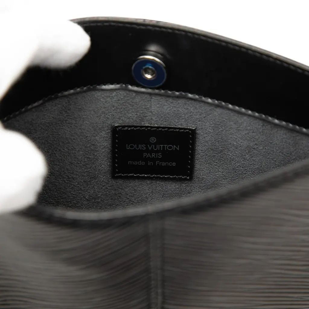 Louis Vuitton Epi Demi Lune Pochette Black Leather Very good - Box View