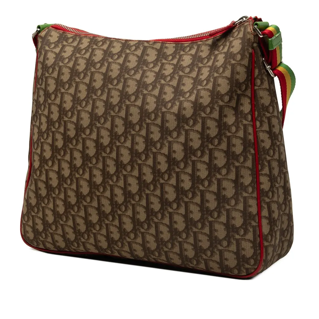 Dior Oblique Canvas Rasta Crossbody Brown Very good - Back View