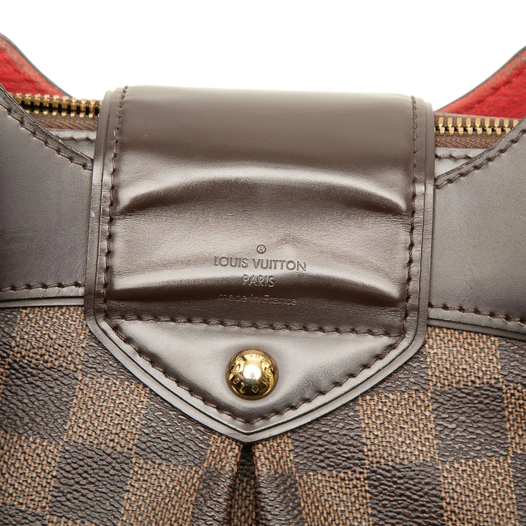 Louis Vuitton Damier Ebene Sistina PM Brown Canvas Good - Box View