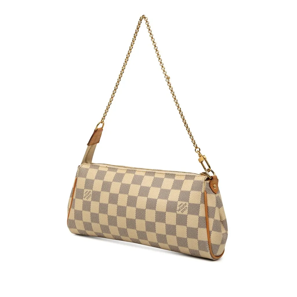 Louis Vuitton Damier Azur Eva White Canvas Very good - Back View