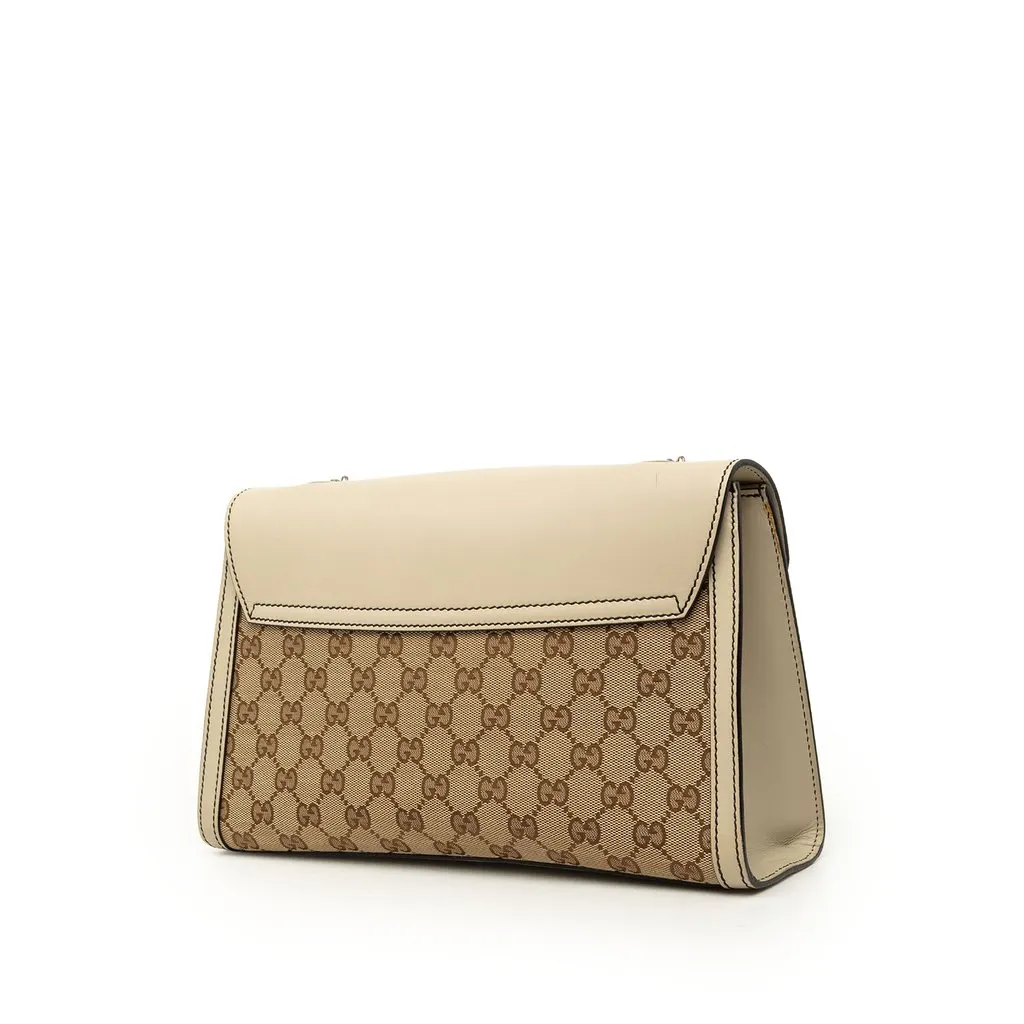 Gucci Medium GG Canvas Emily Shoulder Bag Beige Very good - Back View