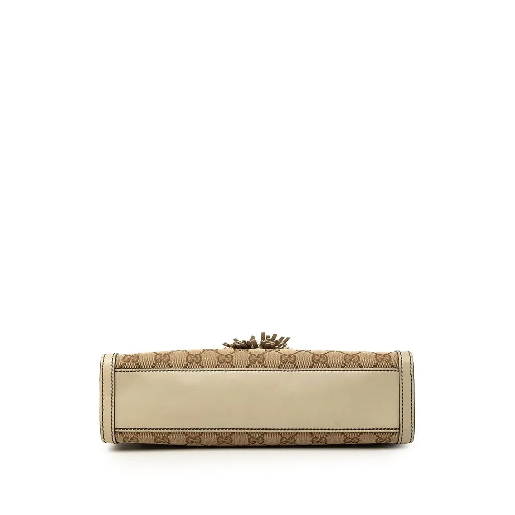 Gucci Medium GG Canvas Emily Shoulder Bag Beige Very good - Inside View