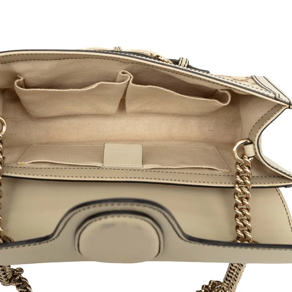 Gucci Medium GG Canvas Emily Shoulder Bag Beige Very good - Model View