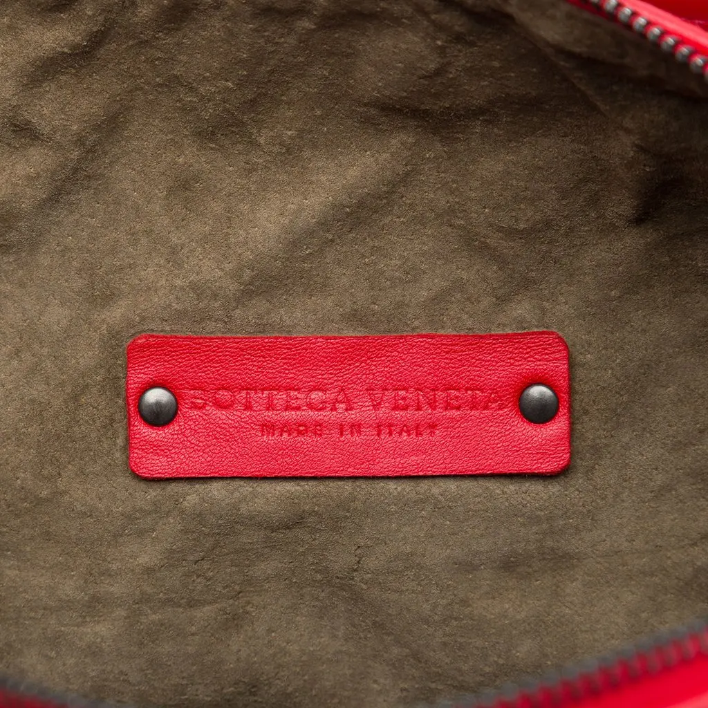 Bottega Veneta Nappa Intrecciato Shoulder Bag Red Leather Very good - Box View
