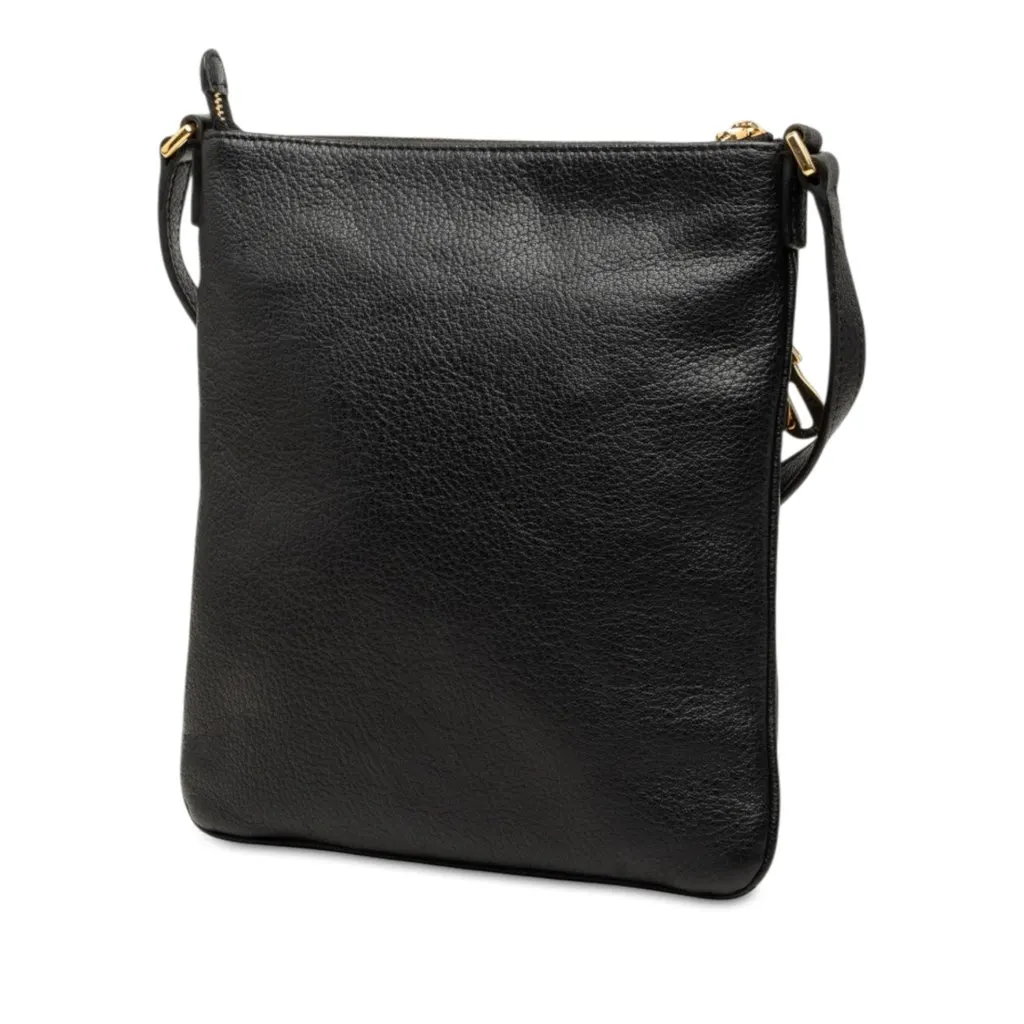 Loewe Leather Anagram Crossbody Black Leather Very good - Back View