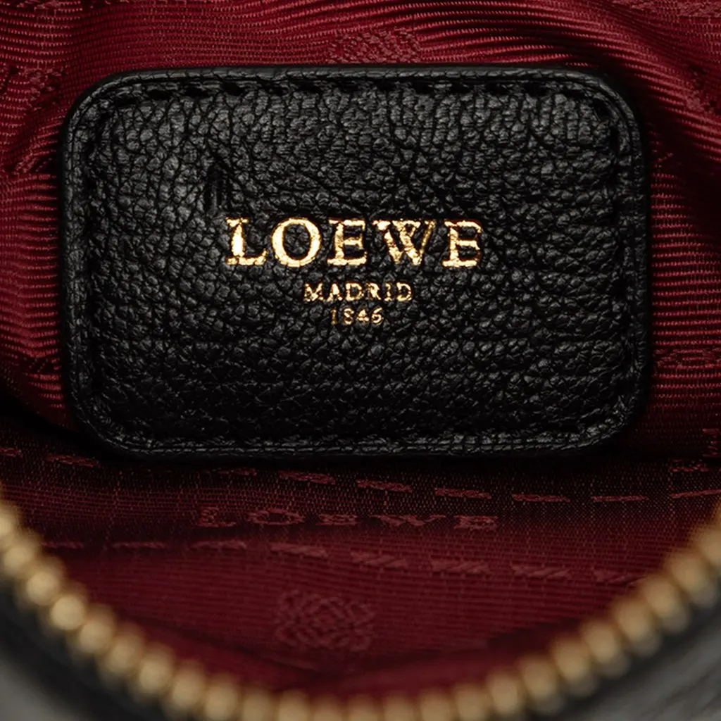 Loewe Leather Anagram Crossbody Black Leather Very good - Box View