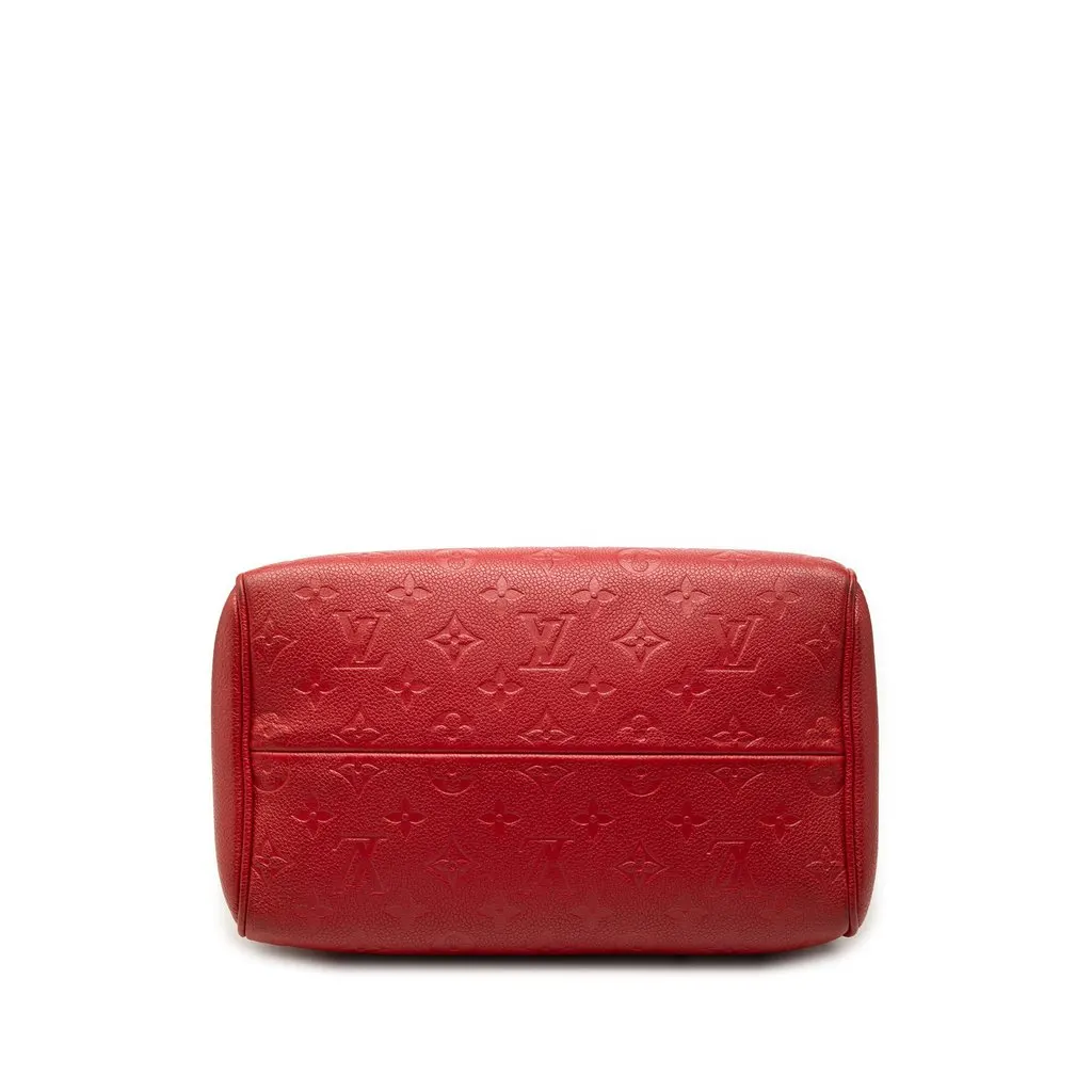 Louis Vuitton Monogram Empreinte Speedy Bandouliere 25 Red Leather Very good - Inside View