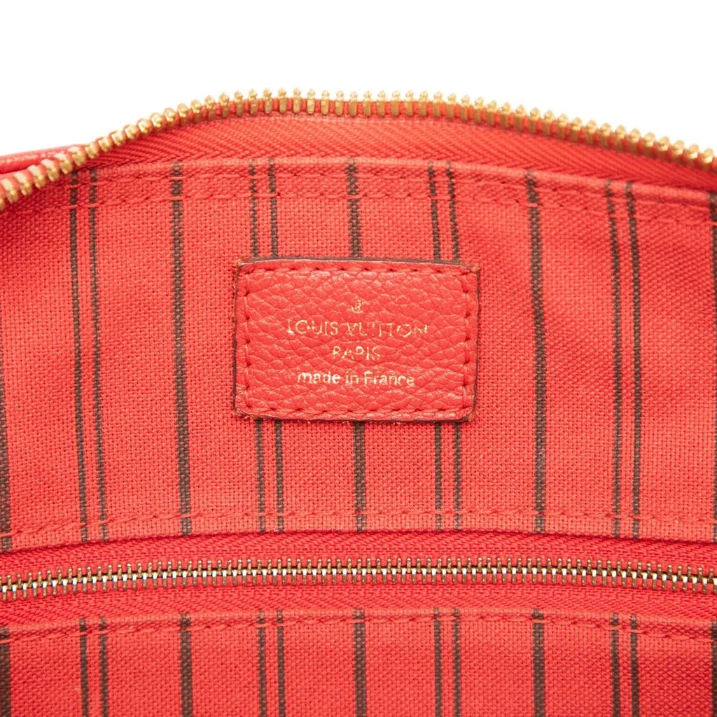 Louis Vuitton Monogram Empreinte Speedy Bandouliere 25 Red Leather Very good - Box View