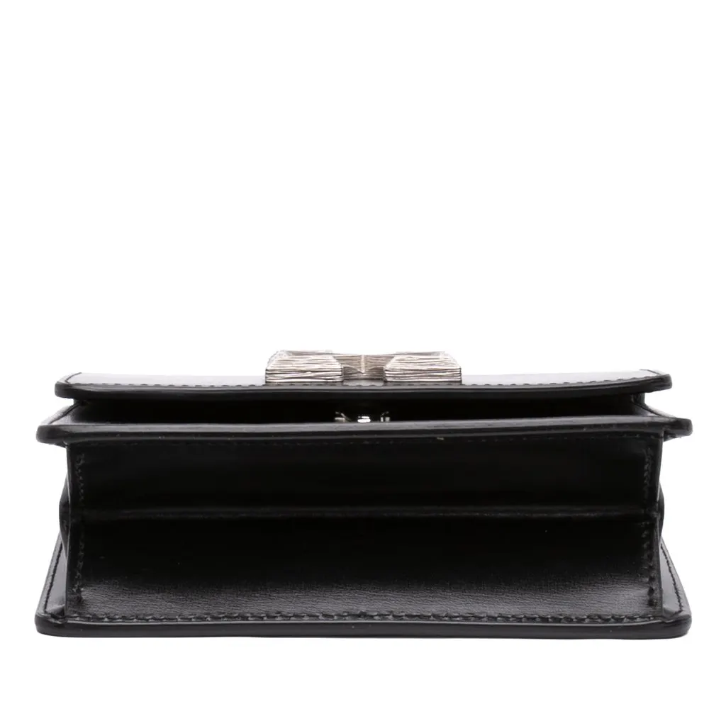 Off-White Calfskin Jitney 0.7 Bag Black Leather Very good - Inside View