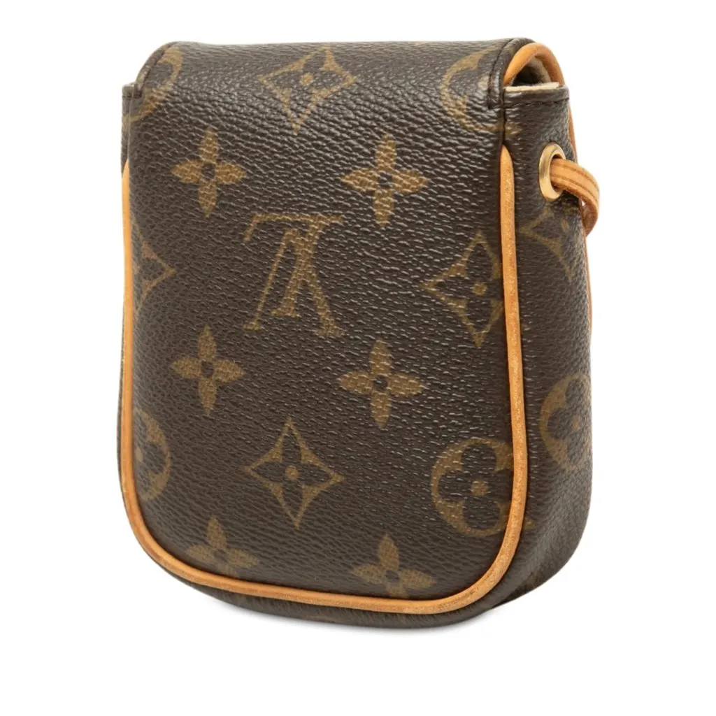 Louis Vuitton Monogram Pochette Cancun Brown Canvas Good - Back View