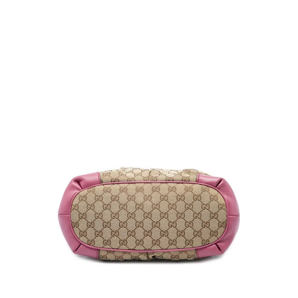 Gucci GG Canvas Sukey Satchel Beige Very good - Inside View