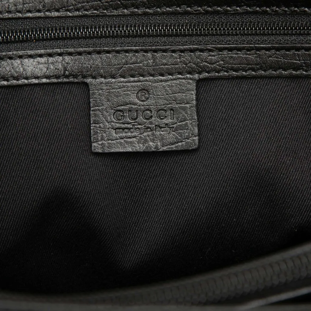 Gucci GG Canvas Bamboo Tote Black Canvas Very good - Box View