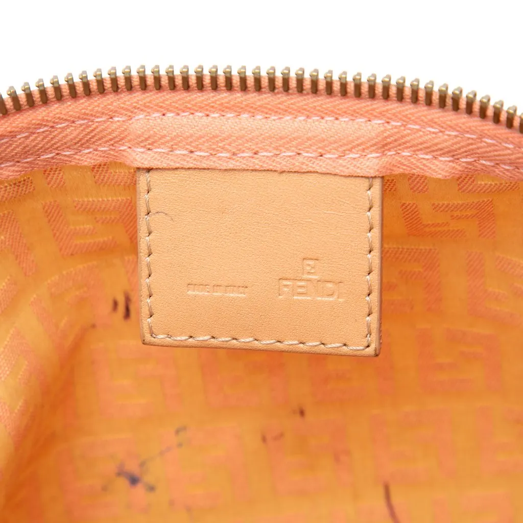 Fendi Zucchino Canvas Handbag Pink Canvas Very good - Box View