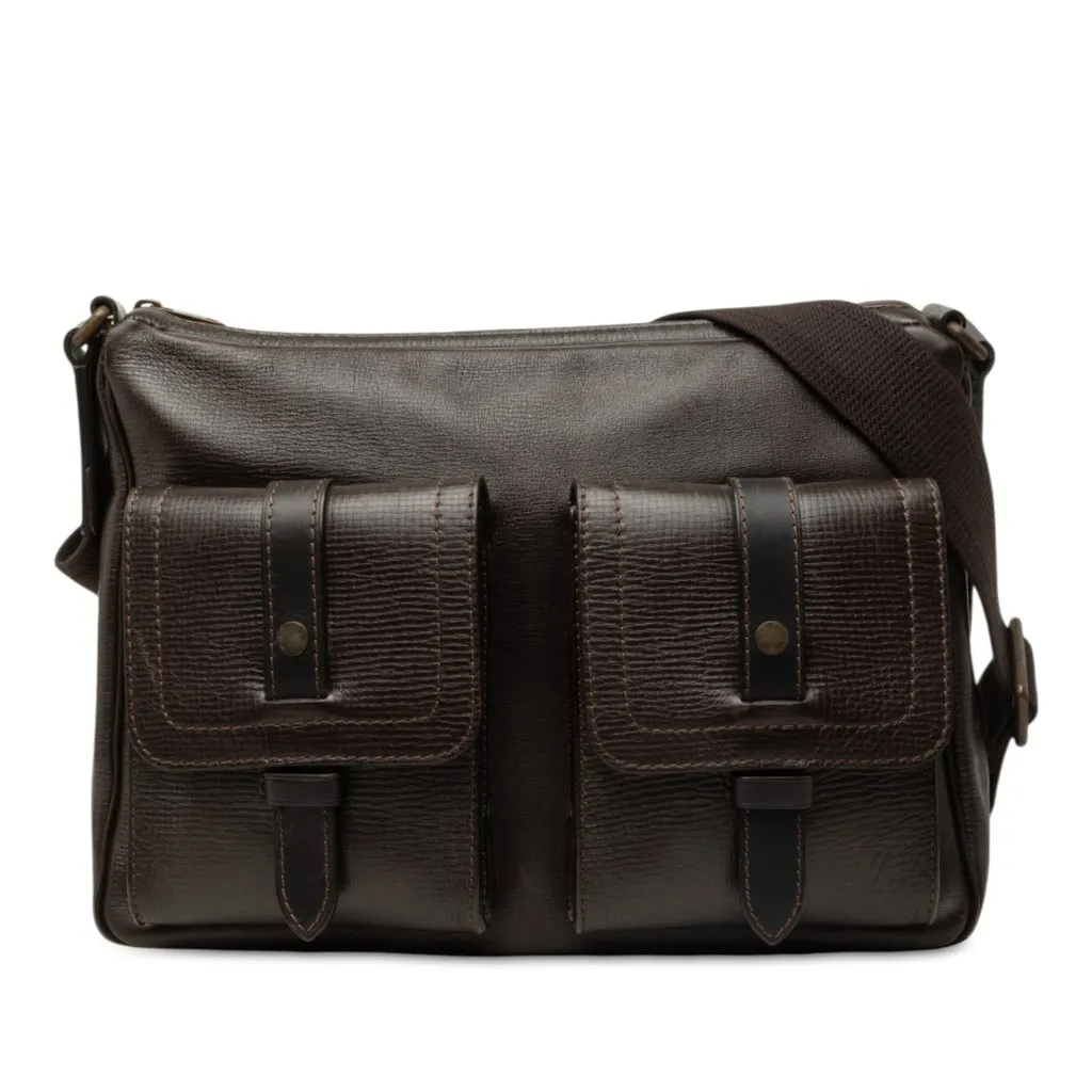Louis Vuitton Utah Wichita Brown Leather Good - Front View