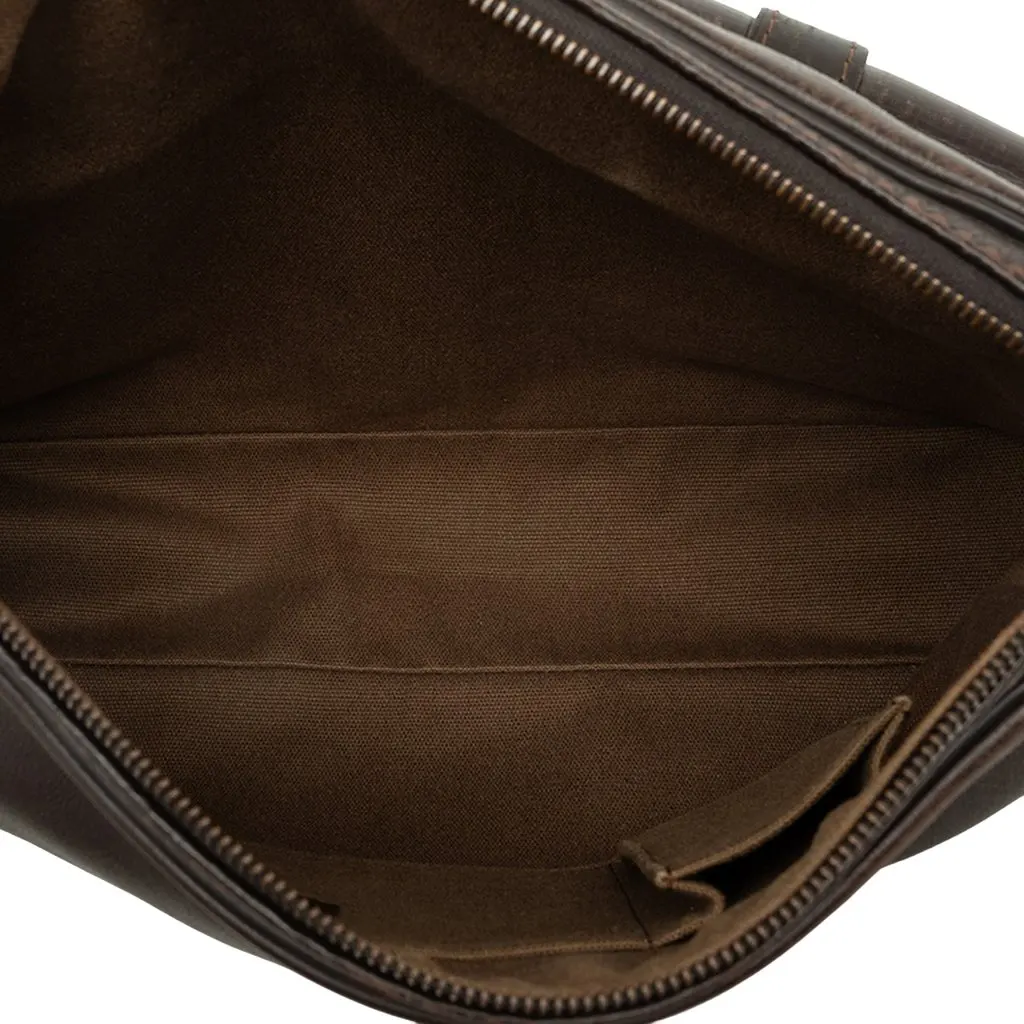 Louis Vuitton Utah Wichita Brown Leather Good - Model View