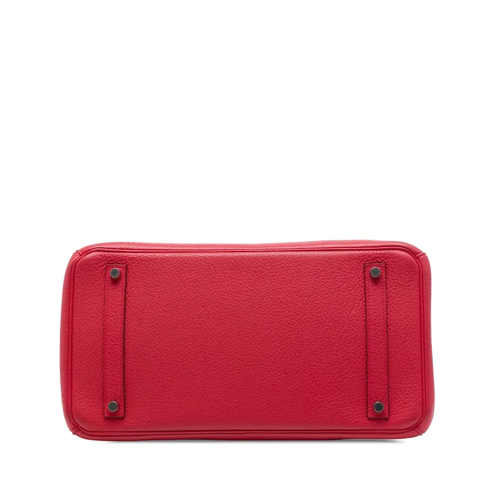 Hermès Clemence Birkin Retourne 35 Red Leather Very good - Inside View