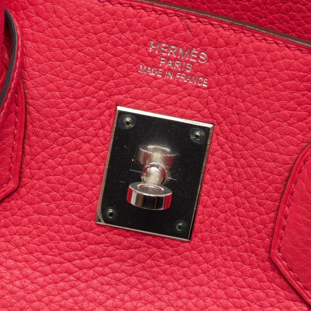Hermès Clemence Birkin Retourne 35 Red Leather Very good - Box View