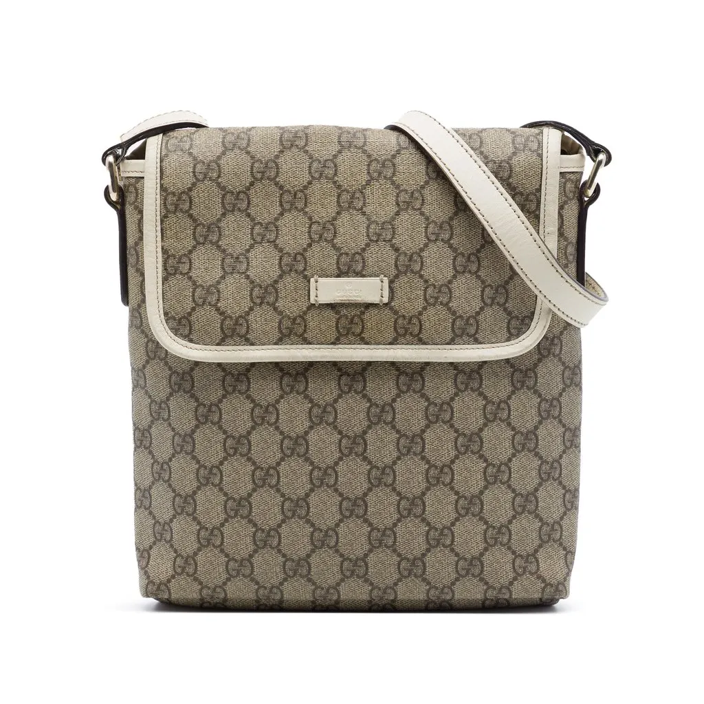 Gucci GG Supreme Crossbody Beige Very good - Front View