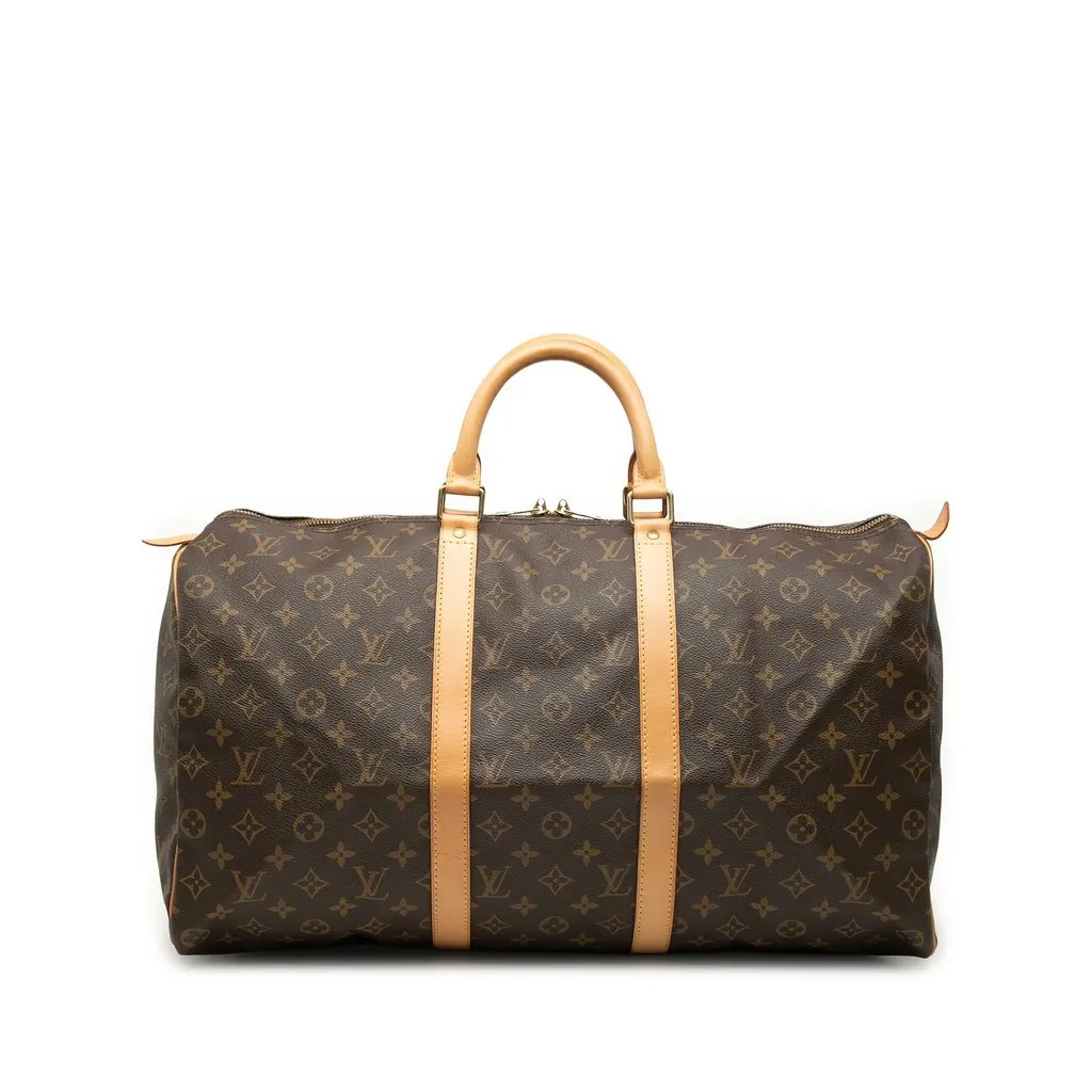 Louis Vuitton Monogram Keepall 50 Brown Very good - Front View