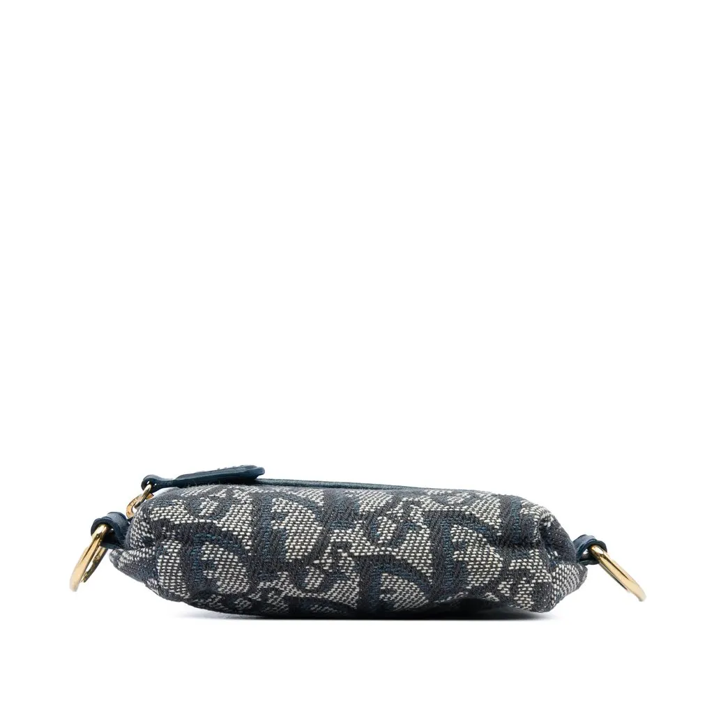 Dior Oblique Canvas Coin Pouch Blue Canvas Very good - Inside View