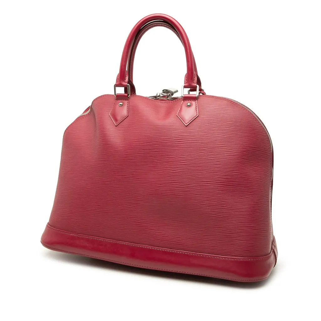 Louis Vuitton Epi Alma GM Pink Leather Good - Back View