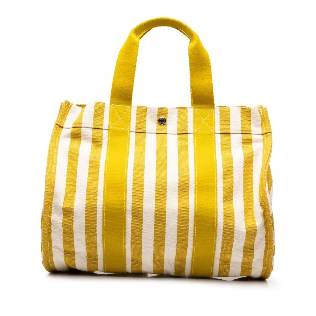 Hermès Toile Cannes MM Yellow Canvas Very good - Front View