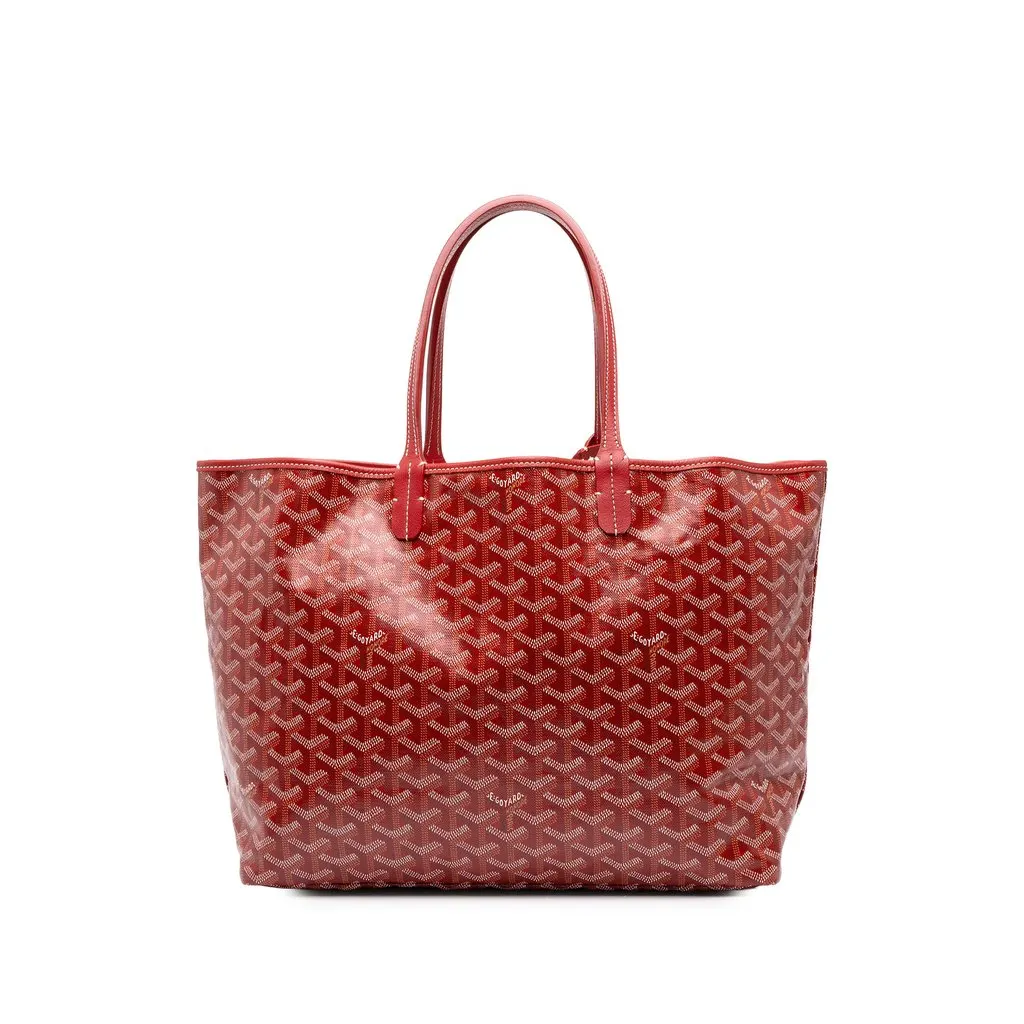 Goyard Goyardine Saint Louis PM Red Canvas Very good - Front View