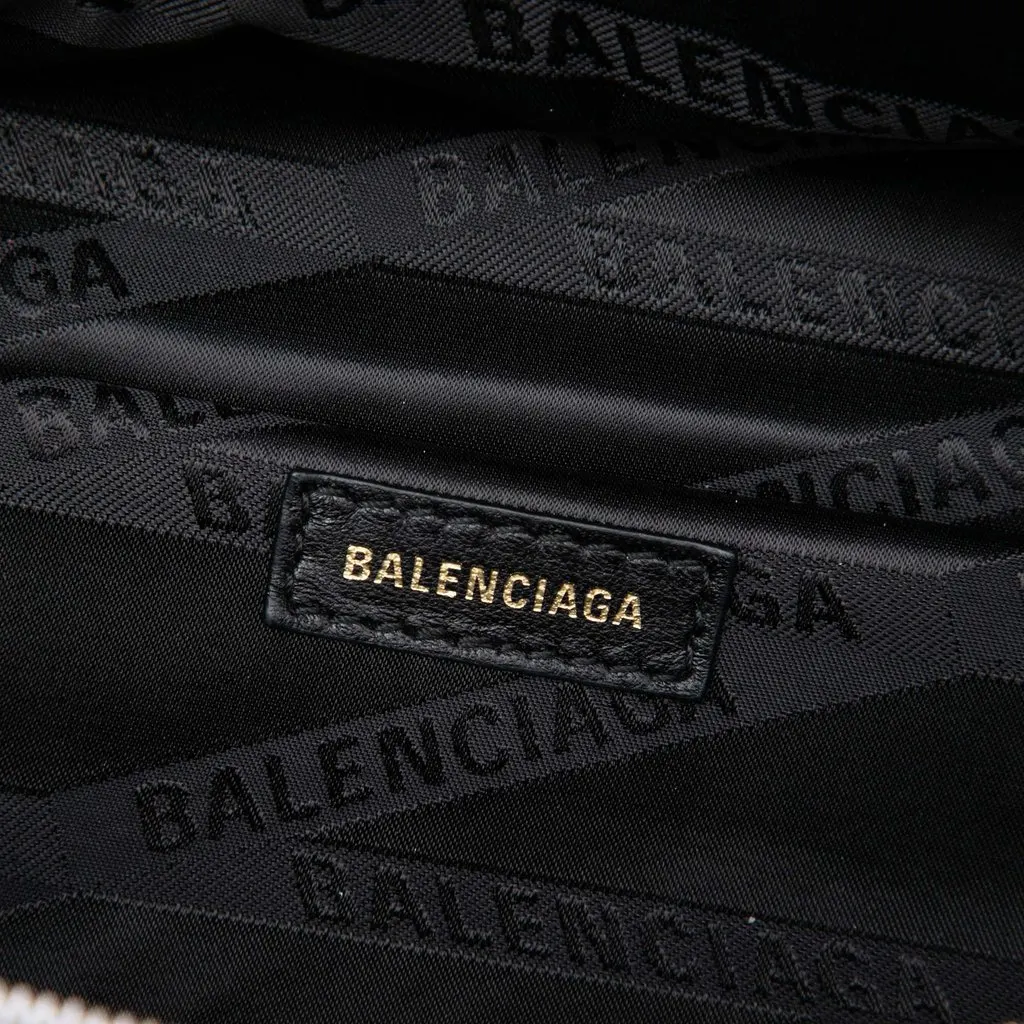 Balenciaga Lambskin Souvenir Graffiti Belt Bag XXS White Leather Good - Box View